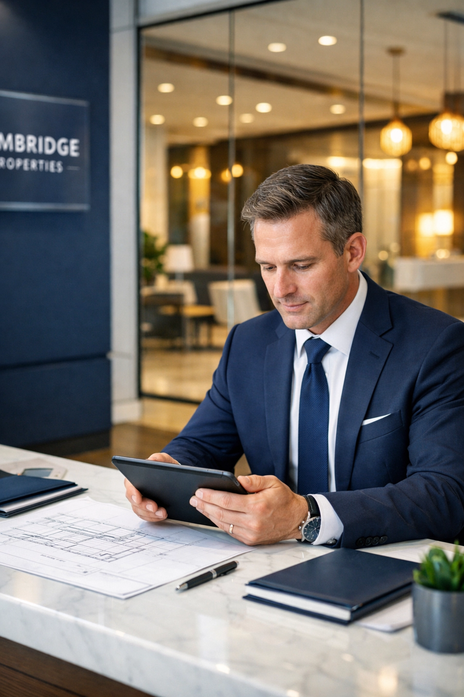 Massachusetts property manager reviewing a post-construction cleaning quote for a new Boston development.