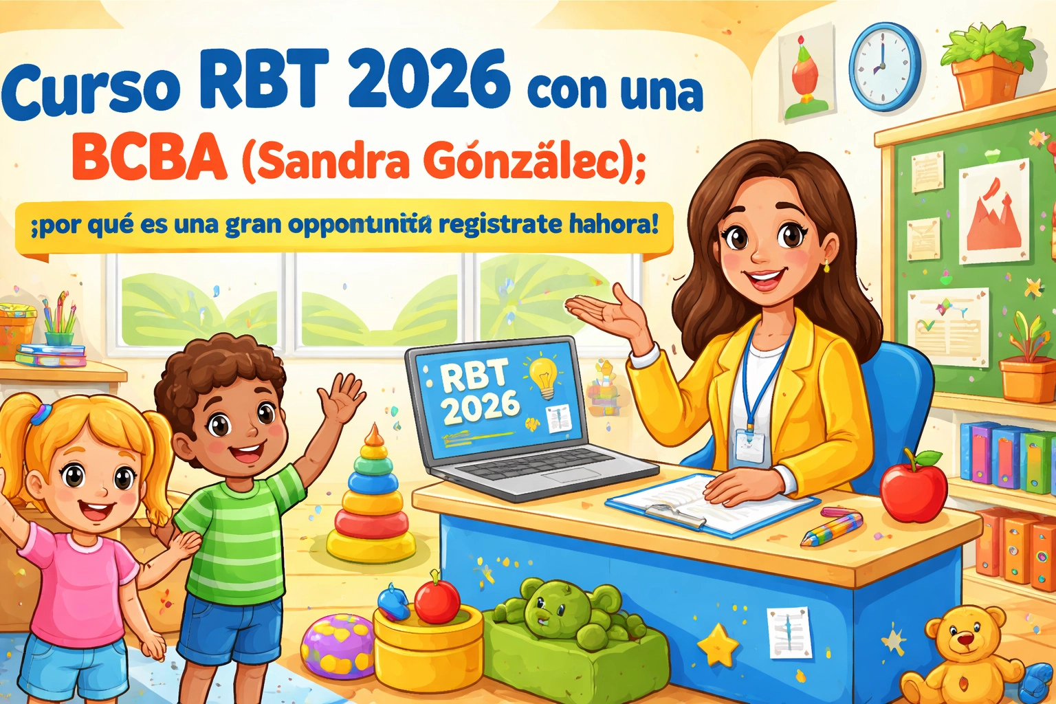 [HERO] Curso RBT 2026 con una BCBA (Sandra González): por qué es una gran oportunidad registrarte ahora