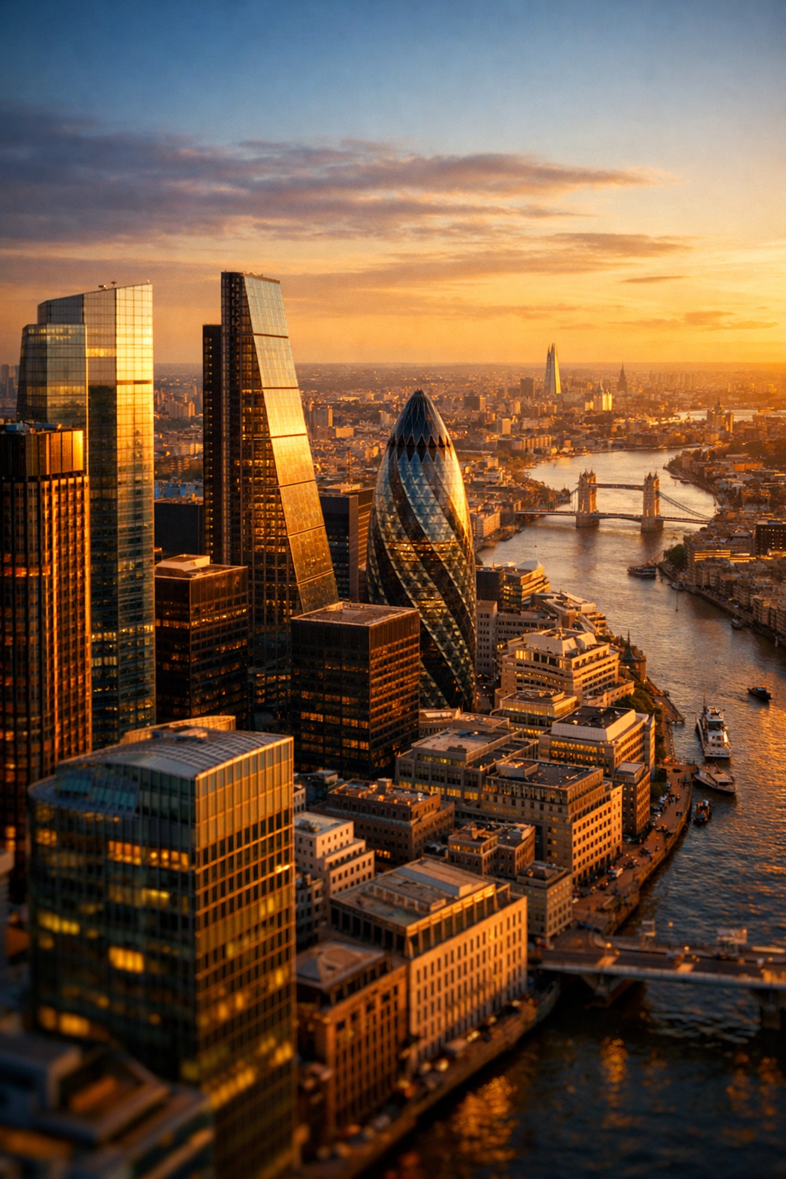 London financial district skyline representing European private equity investment opportunities in 2026