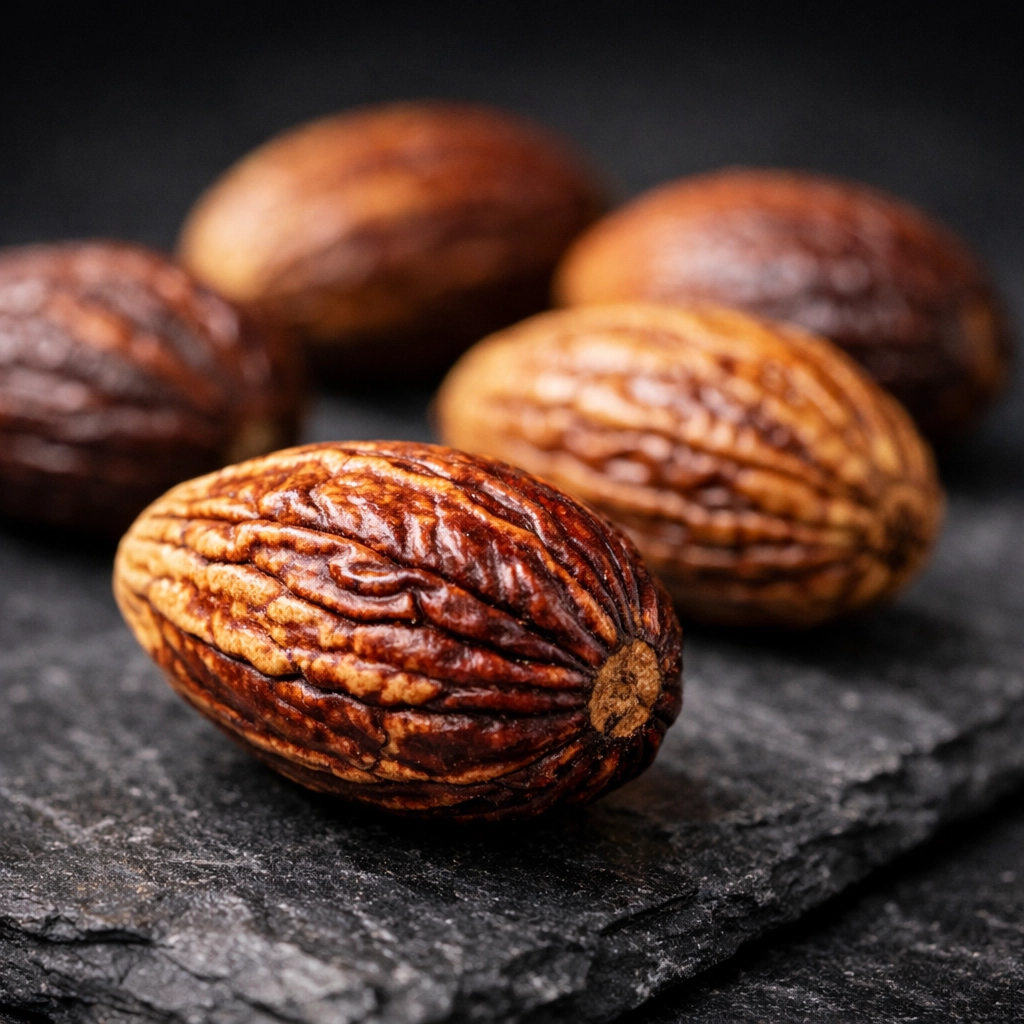 Premium dried bitter kola seeds (Garcinia kola) sourced for wholesale export and industrial quality control.