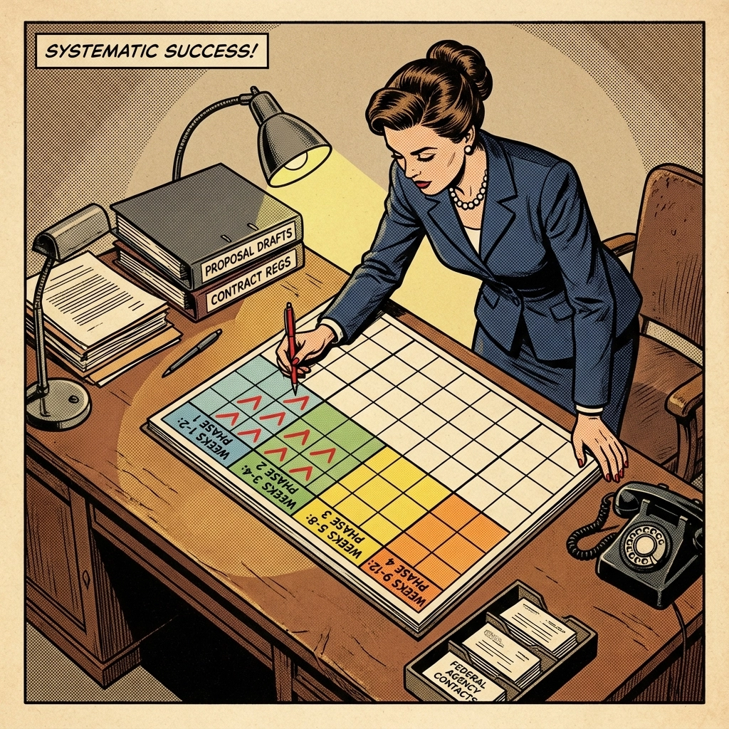 Proposal preparation process for a first federal contract win