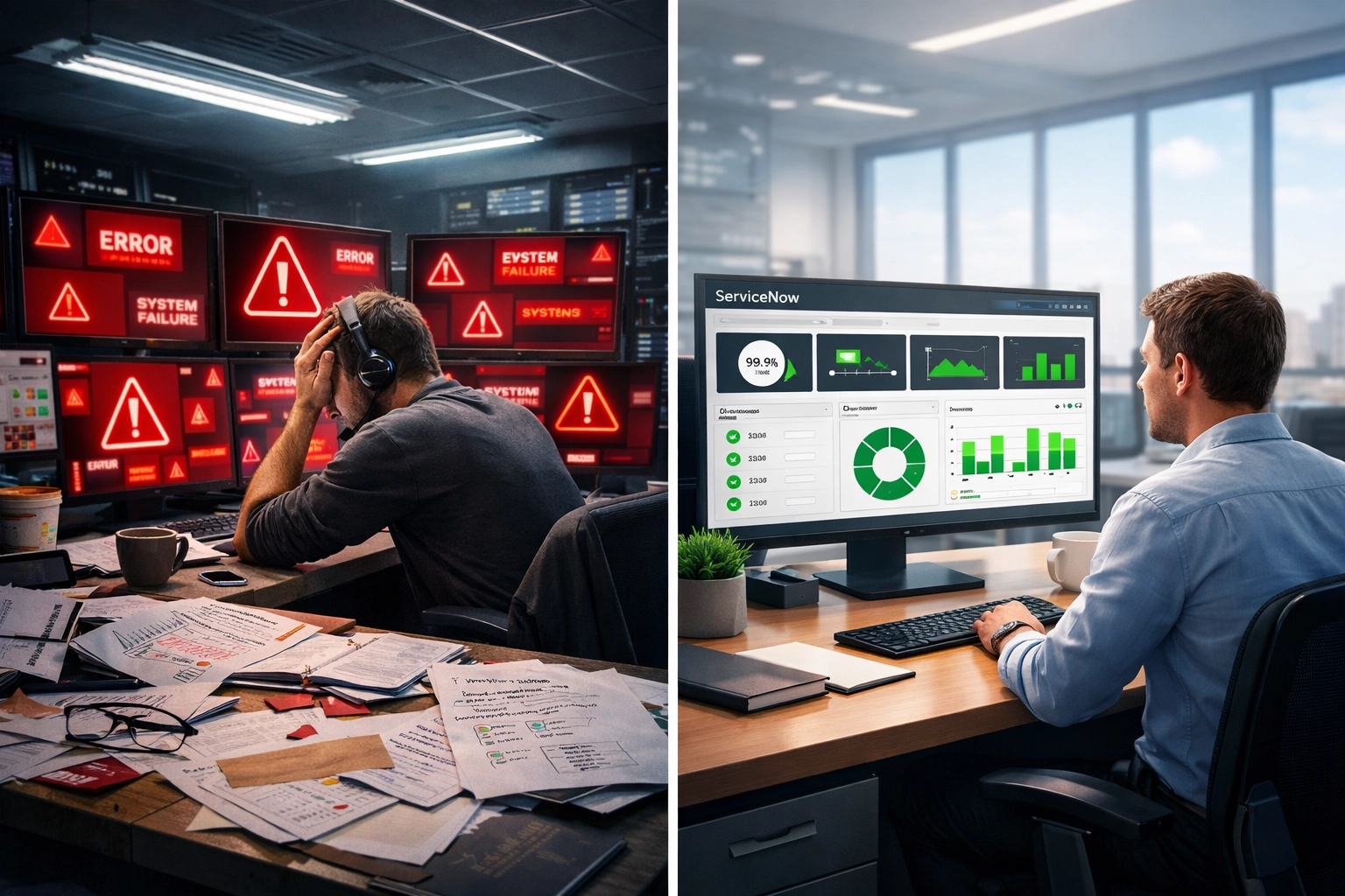 Manual incident management vs automated ServiceNow ITOM monitoring for 4-hour DORA reporting
