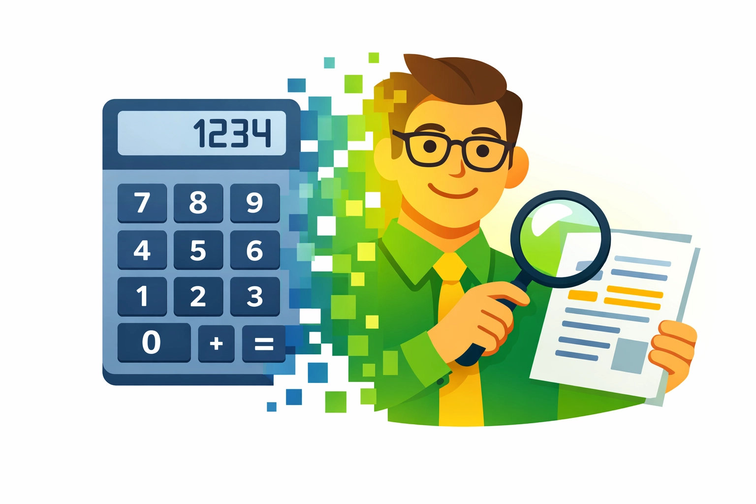 Tax calculator transforming into professional tax advisor illustrating human expertise benefit