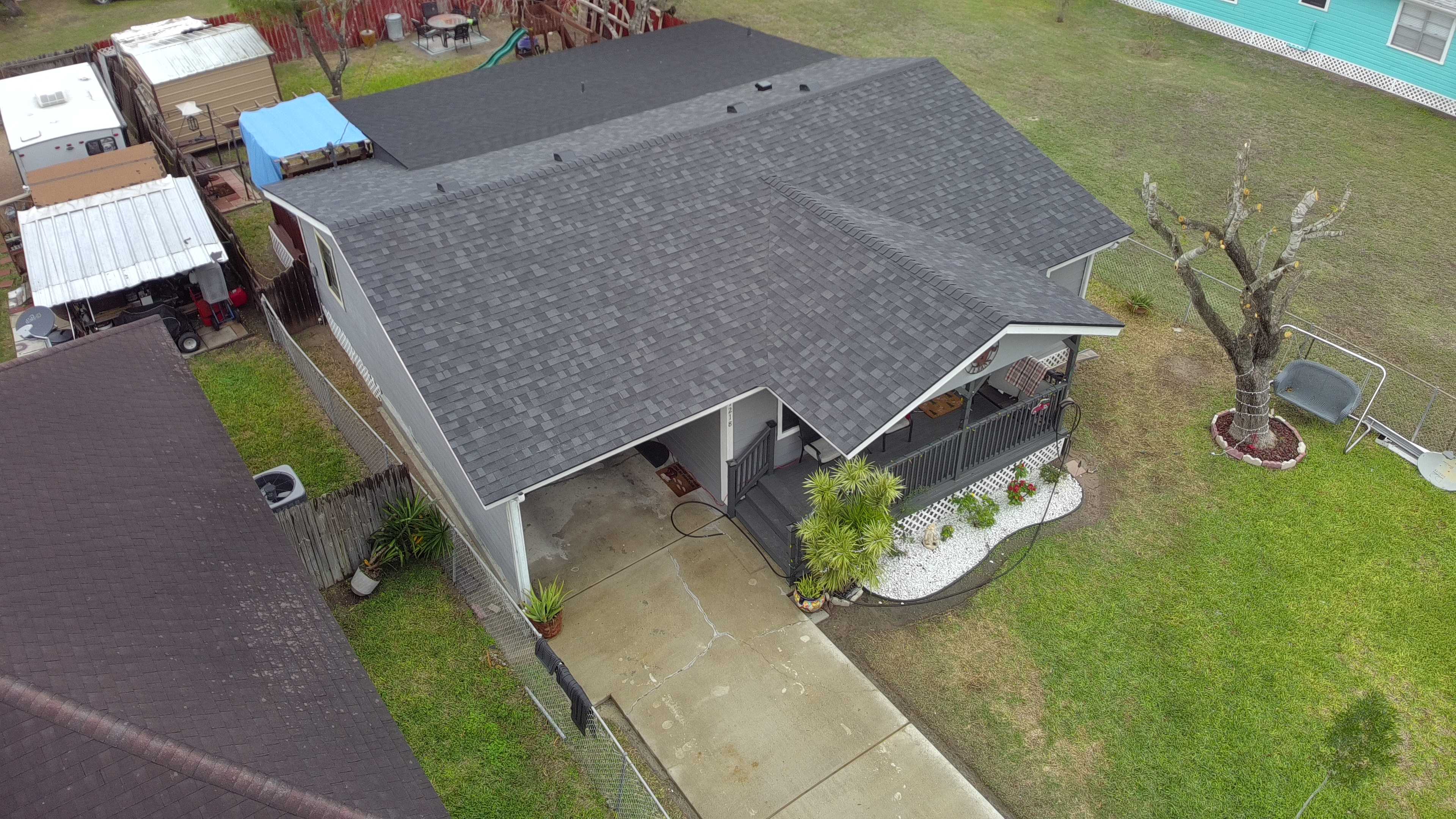 Residential Home with Asphalt Shingle Roof