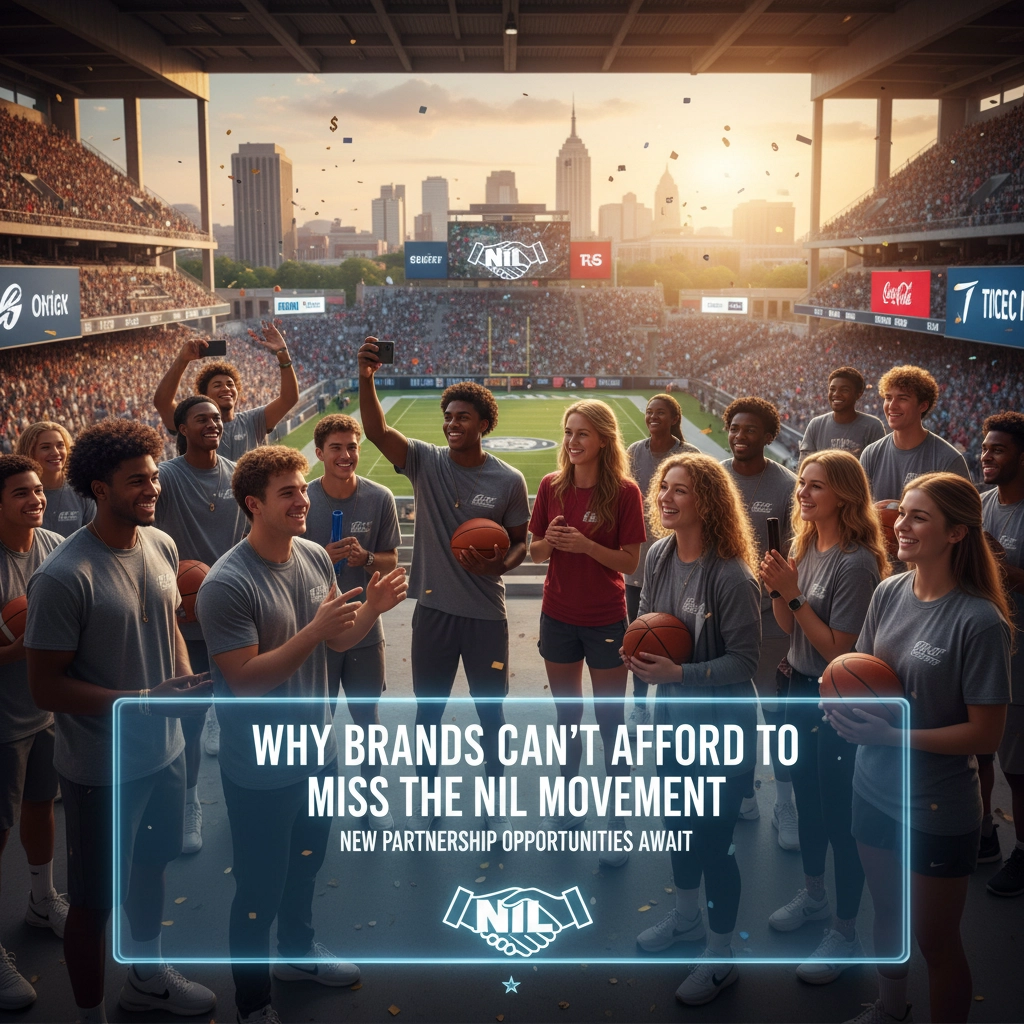 College athlete NIL marketing concept hero image