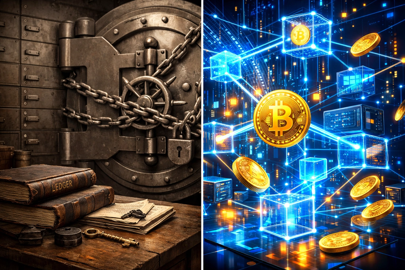 Comparison of legacy payment systems versus blockchain-based crypto payment solutions