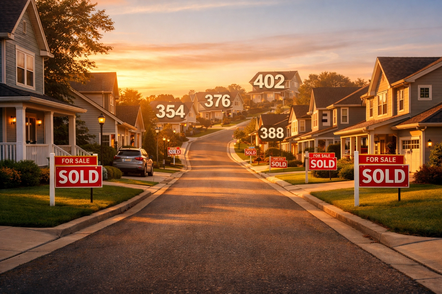 Hampton Roads neighborhood with sold homes showing rising property values and market growth