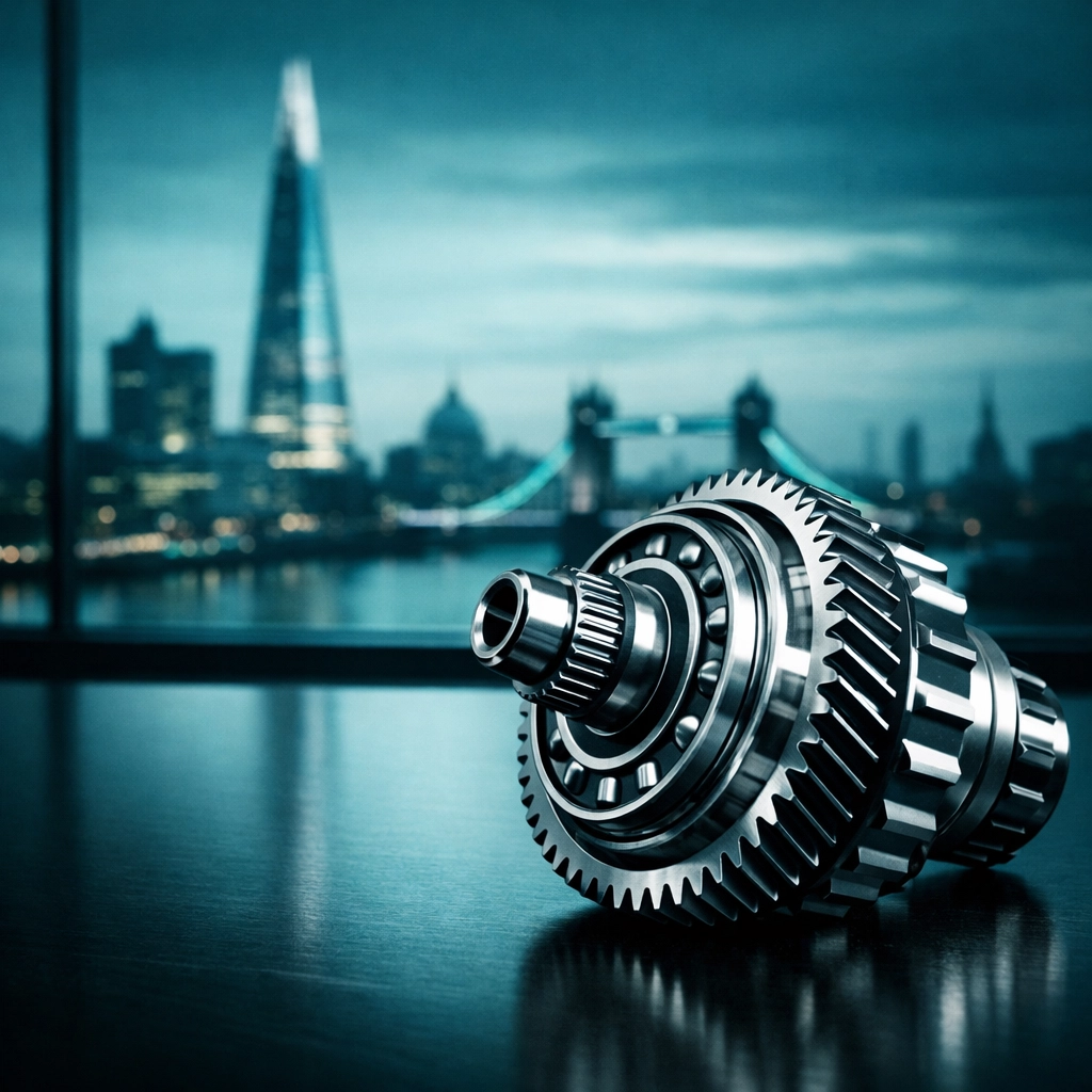 Industrial component delivered in London, showcasing PSI Global Logistics' efficiency in just-in-time shipping.