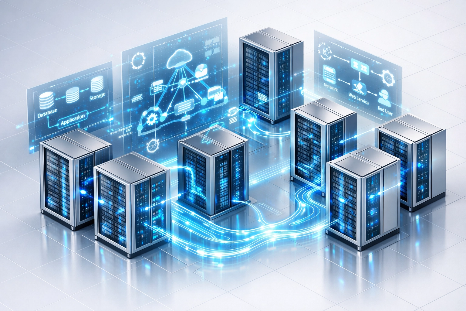 ServiceNow CMDB synchronization showing interconnected service dependencies for optimized ITOM discovery