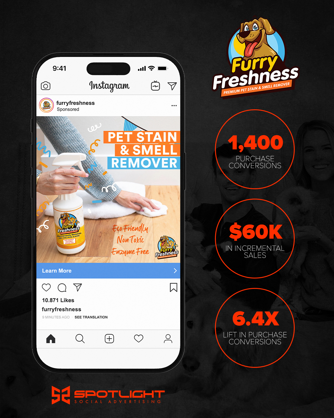 Furry Freshness Instagram Ad Campaign