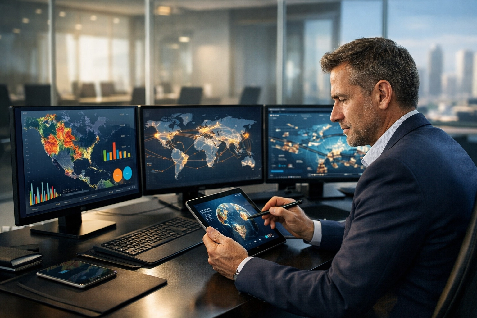 A transportation executive using data analytics to optimize digital marketing campaigns and dealer lead quality.