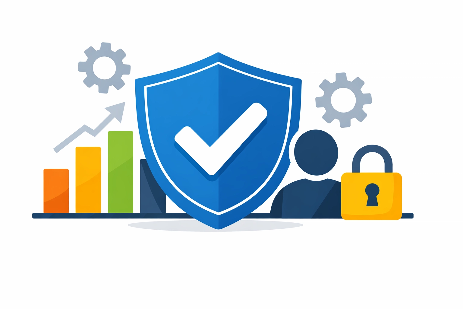 Secure shield icon representing data protection and audit security in professional tax preparation.