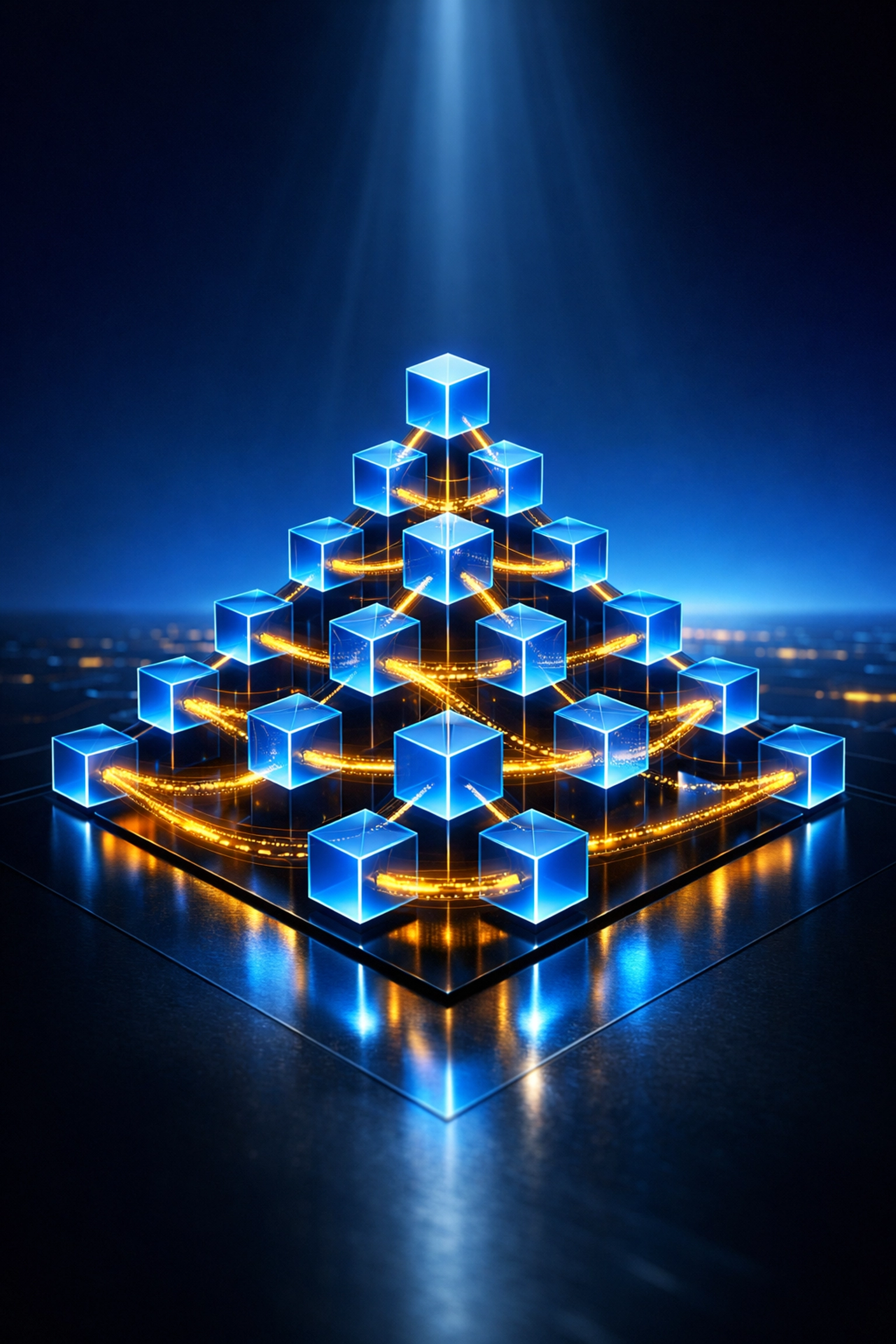 Larecoin Layer 1 blockchain infrastructure with interconnected nodes processing merchant payments