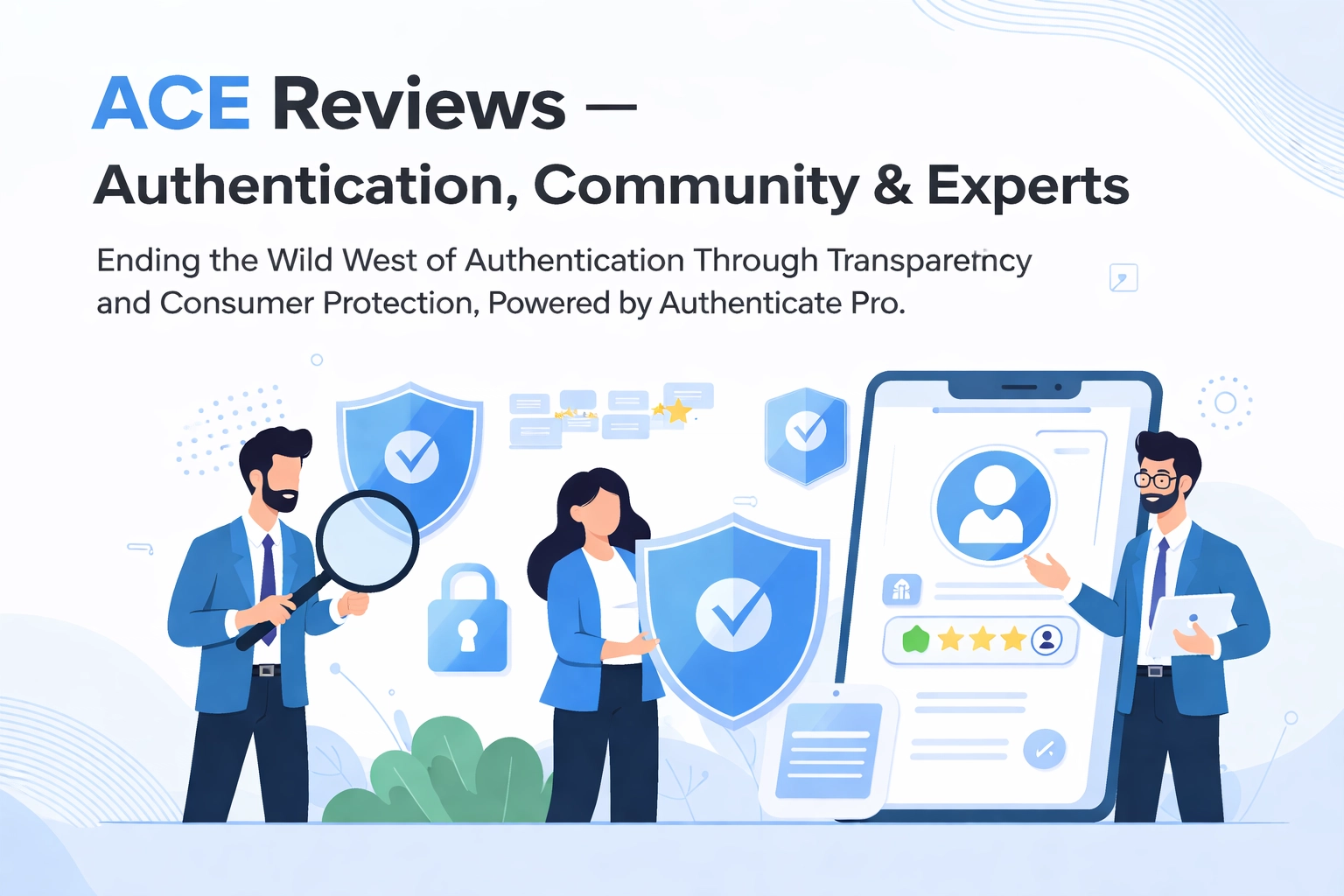 [HERO] ACE Reviews : Authentication, Community & Experts: Ending the Wild Wild West of Authentication Through Transparency and Consumer Protection, Powered by Authenticate Pro