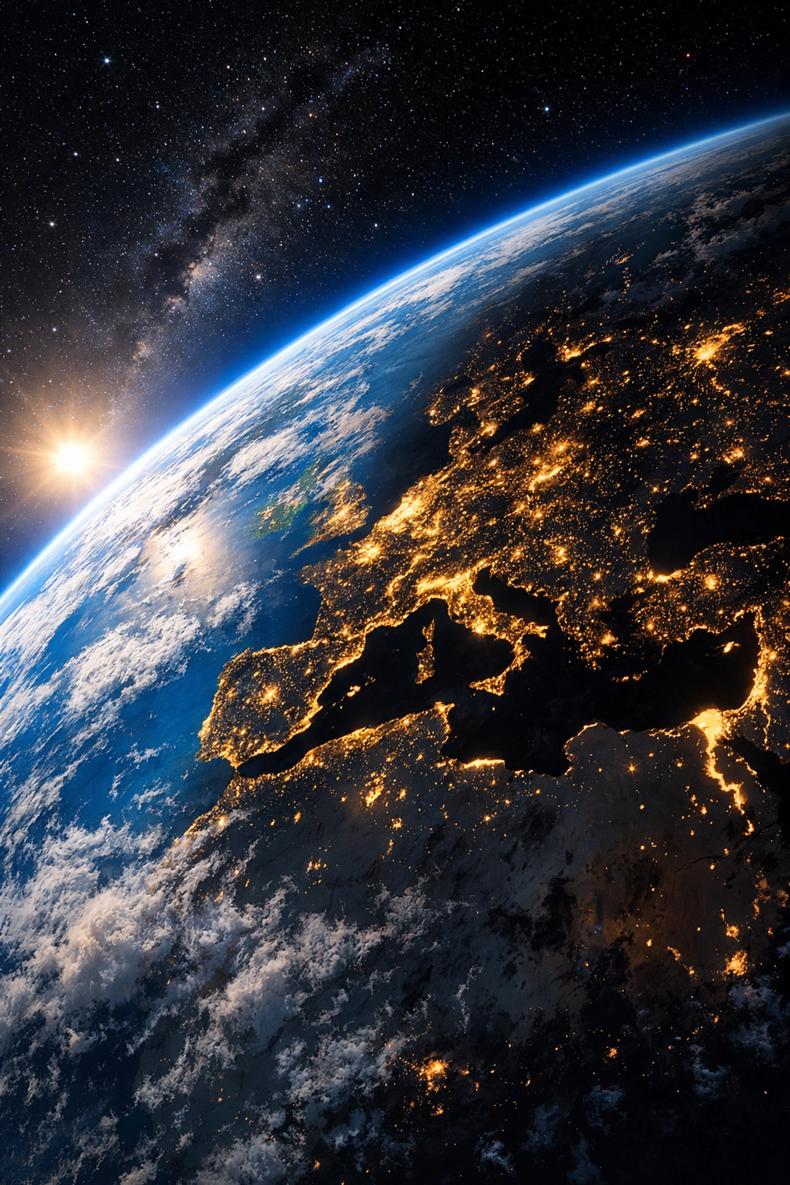 Satellite view of Earth