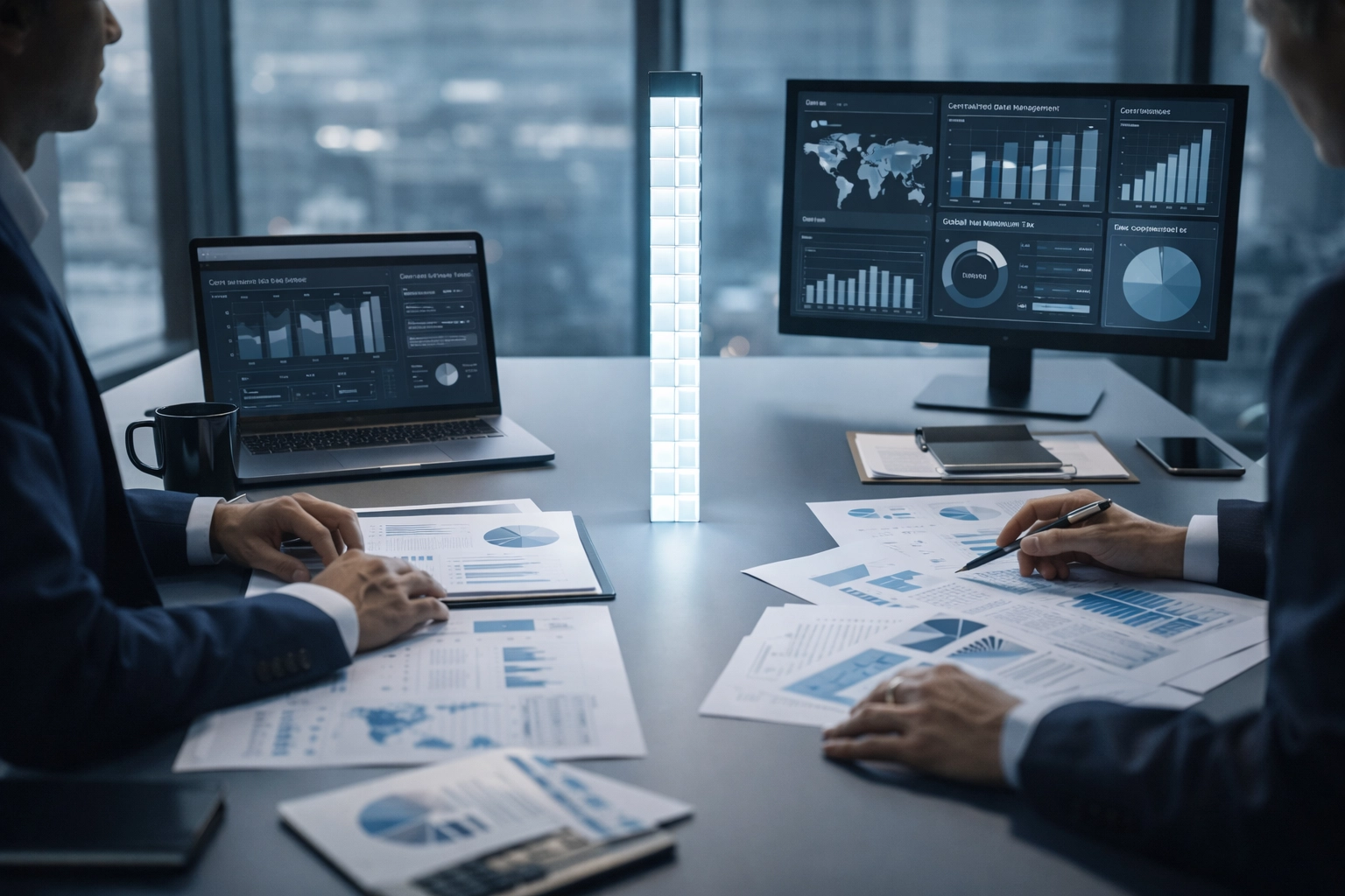 Centralized data management visualization for Global Minimum Tax compliance and GloBE reporting.