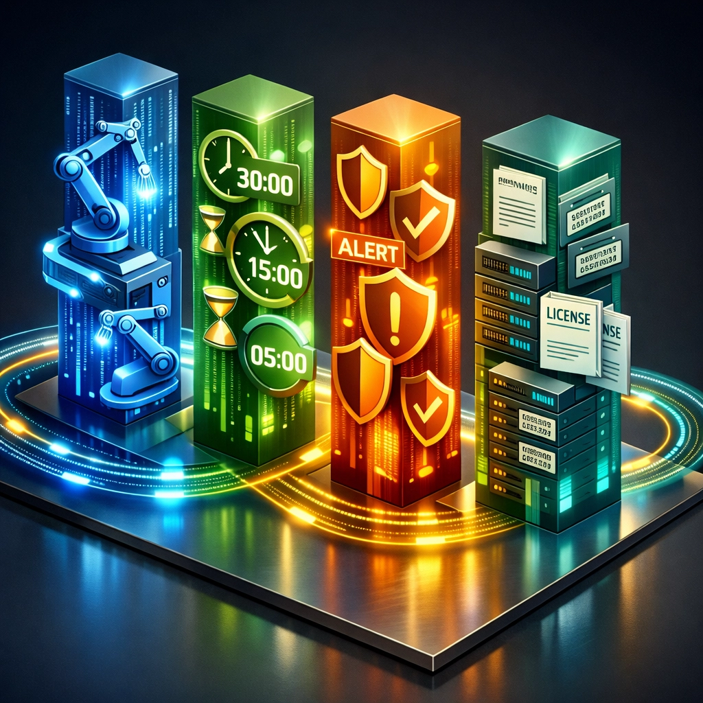 Four value streams of ServiceNow ITOM showing cost avoidance, MTTR, incidents, and ITAM savings