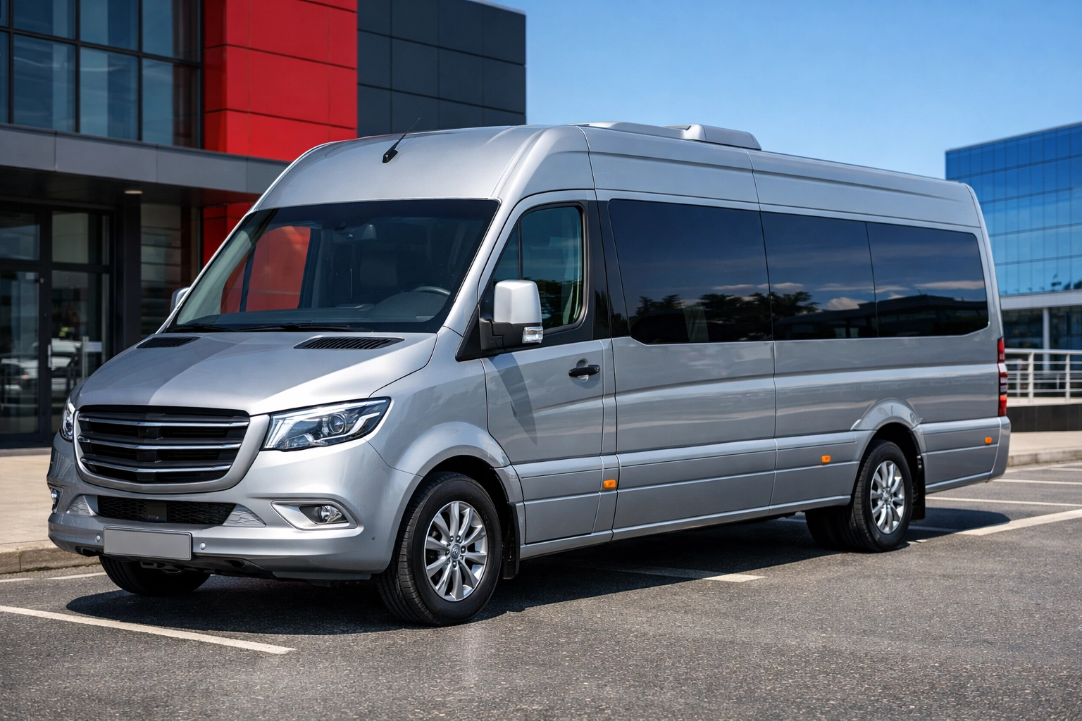 [IMAGE] Silver Executive Mini Coach Exterior