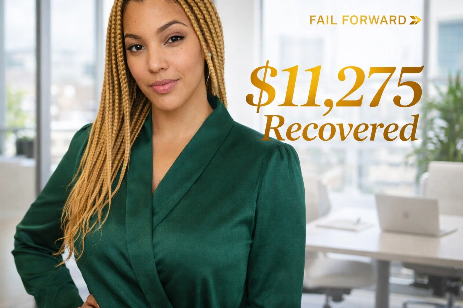 Galliego Recovery Win - $11,275 Typography Header