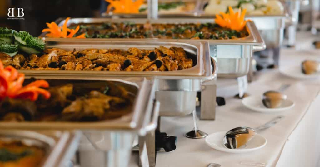 Buffet Setup at Hummingbird Hall