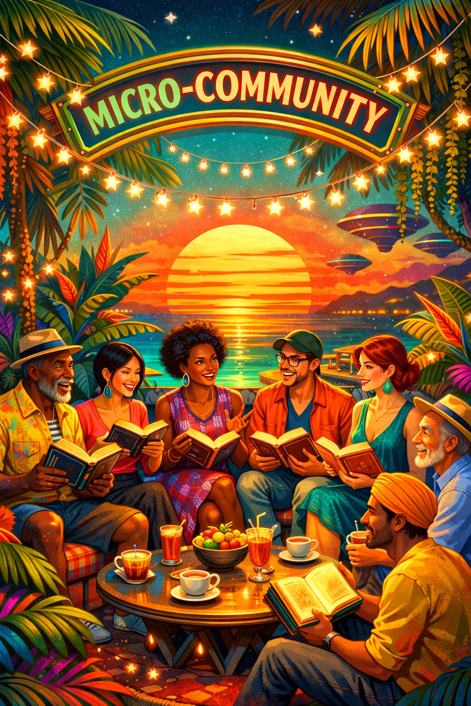 A vibrant group meeting at a book club, highlighting new ways to find community and connection.