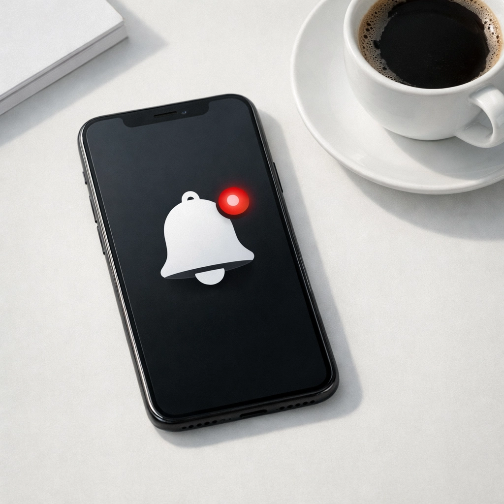 Smartphone notification alert for monitoring negative reviews and responding quickly