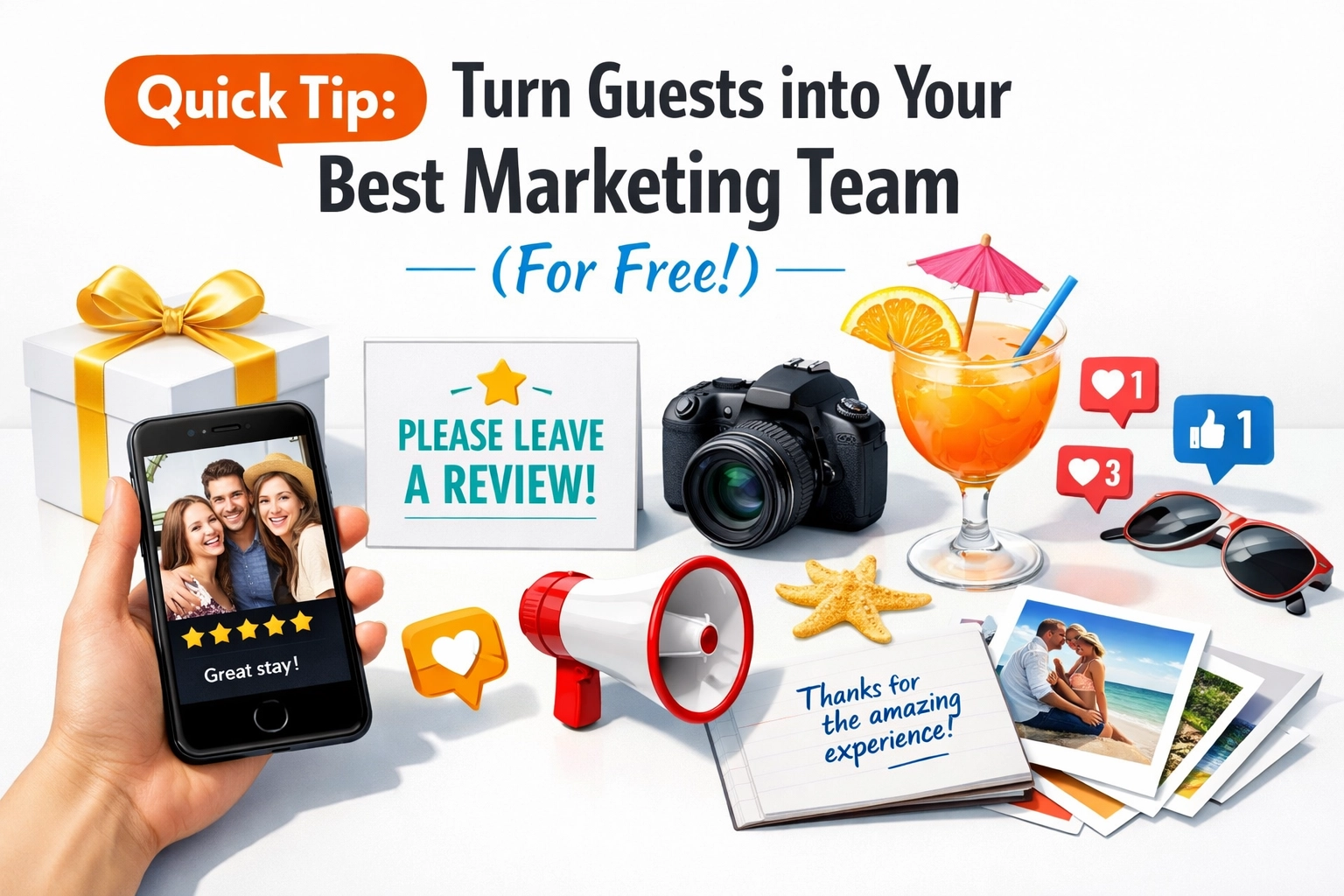 [HERO] Quick Tip: Turn Guests into Your Best Marketing Team (For Free!)