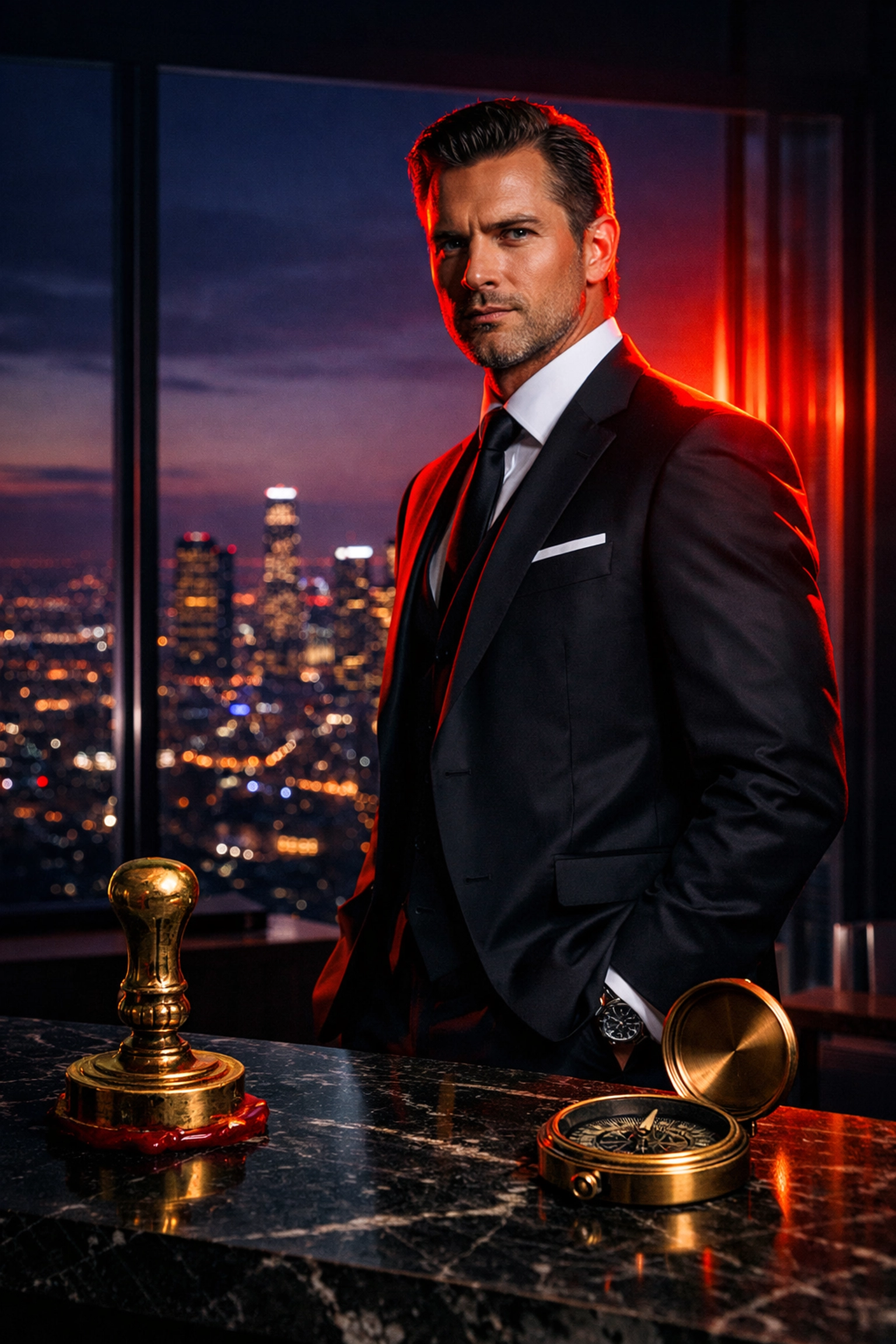 A successful Sovereign Trustee in a modern office, representing private sector autonomy and financial education.