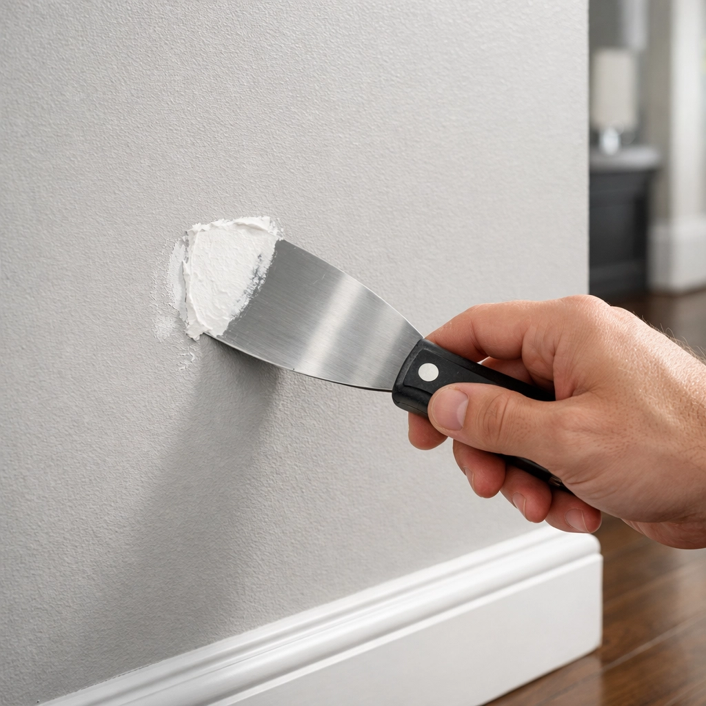 Professional drywall preparation and repair for a high-quality interior painting project in Orlando.