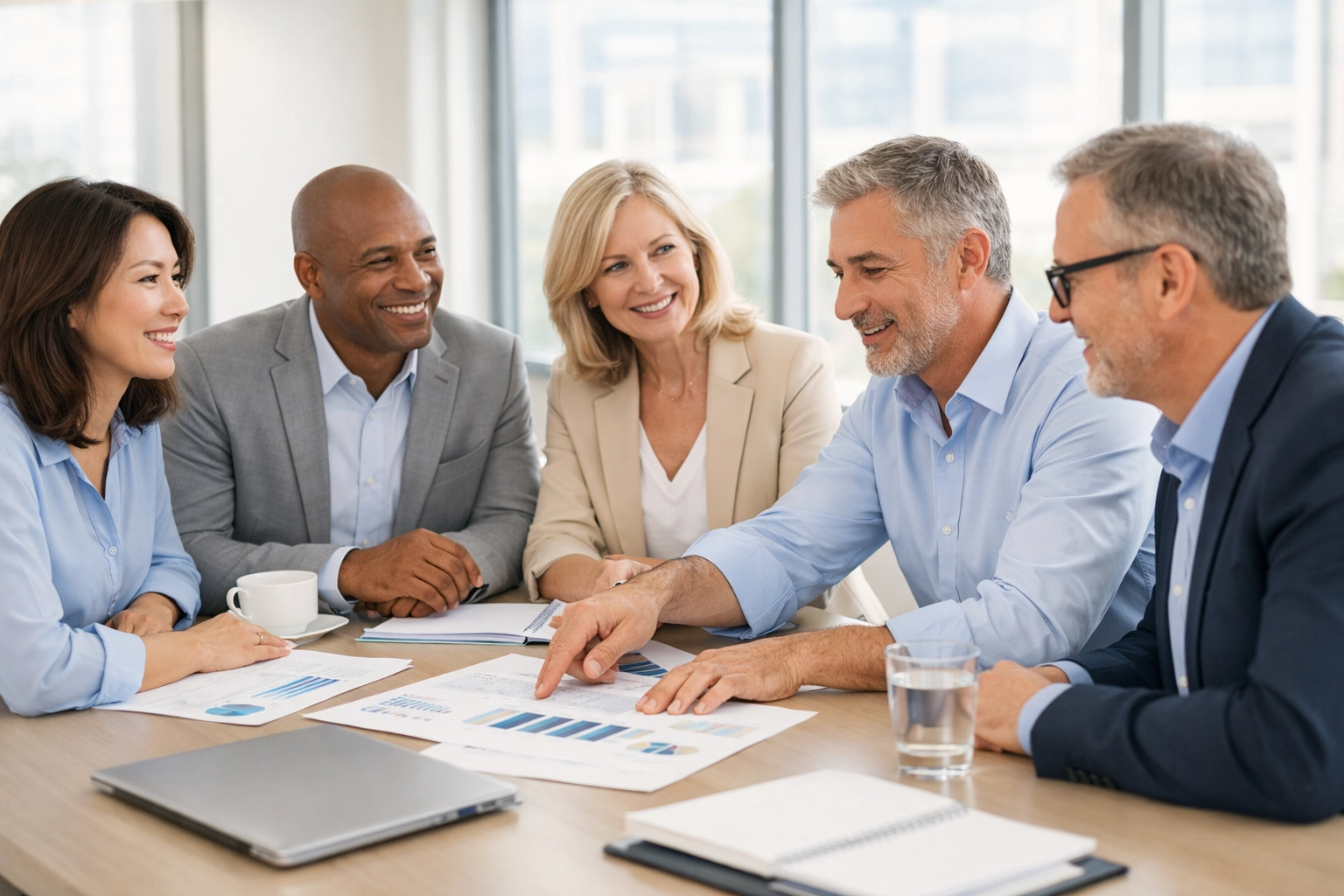 Business owners meeting with tax advisor to discuss S-Corp salary strategy