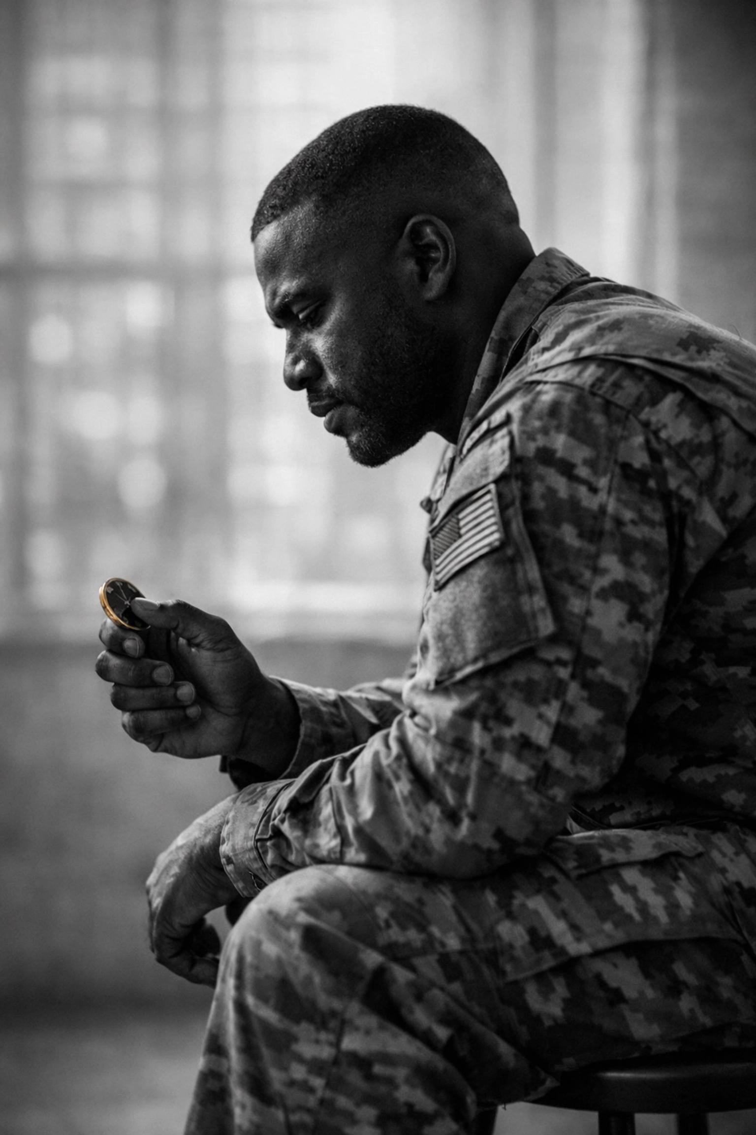 African American veteran reflecting on his journey from the battlefield to belonging.