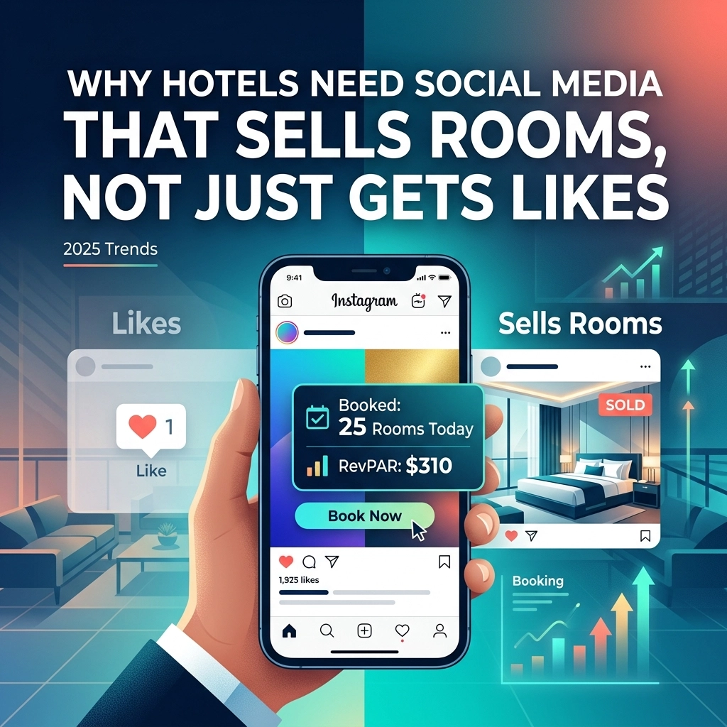 Why Hotels Need Social Media That Sells Rooms, Not Just Gets Likes