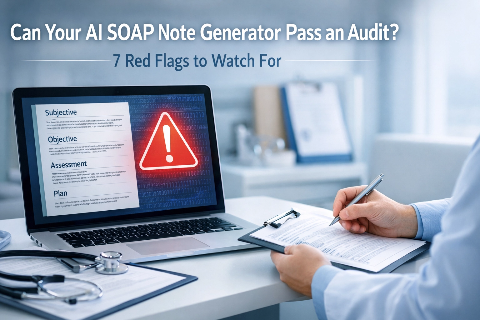 Can Your AI SOAP Note Generator Pass an Audit? 7 Red Flags to Watch For