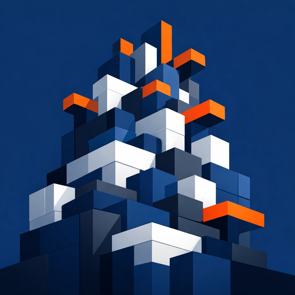 Minimalist architectural design representing scalable AWS hosting and website performance during peaks.