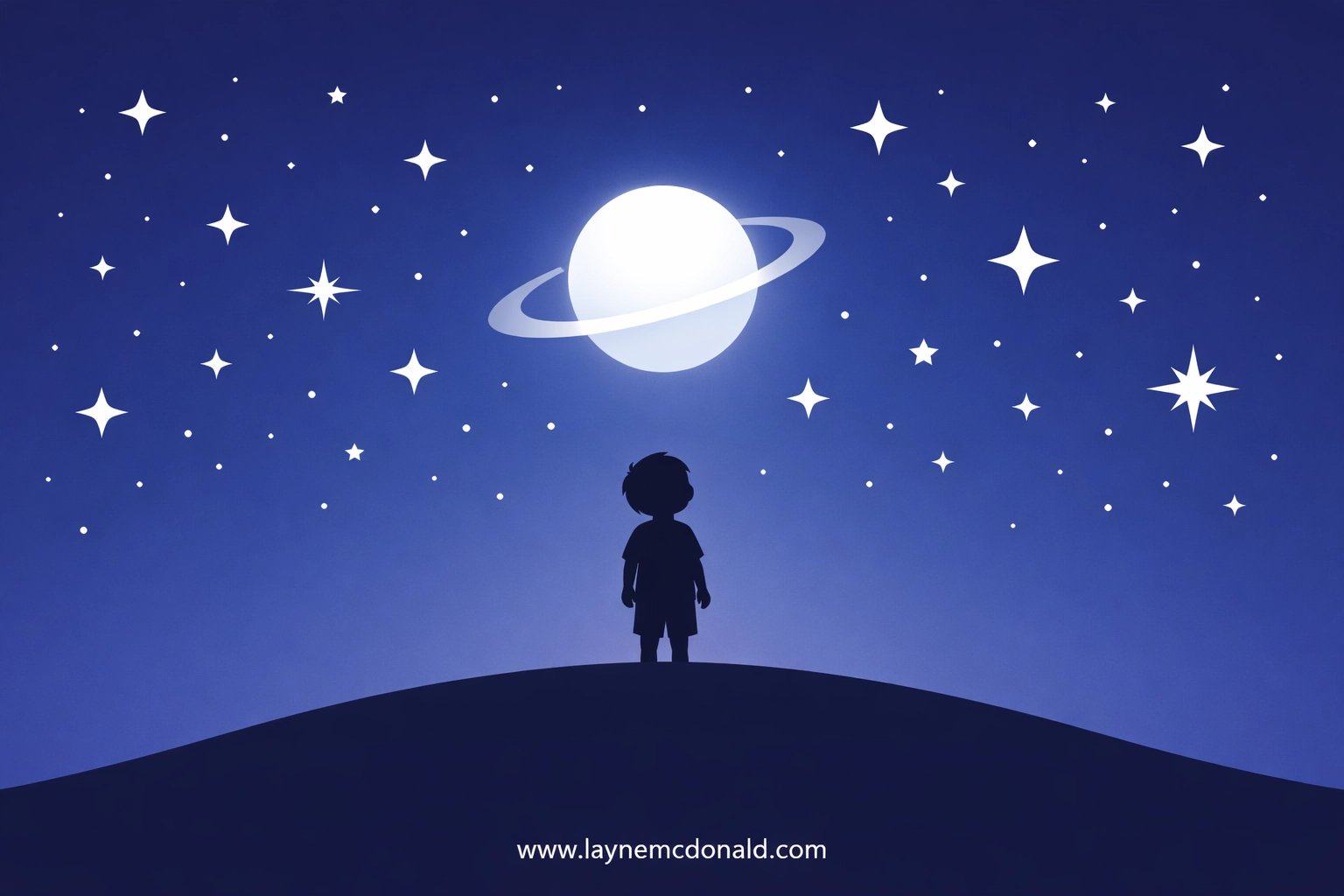 Silhouette of a lonely child looking at a vast starry sky, representing the theme of belonging in the movie Elio.