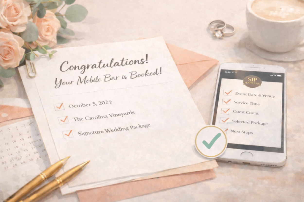 Sip Happens booking calendar confirmed for 2027