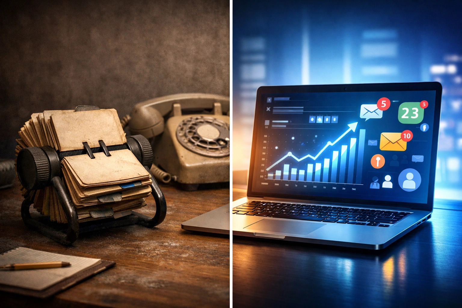 Traditional referral marketing versus modern digital lead generation for logistics companies