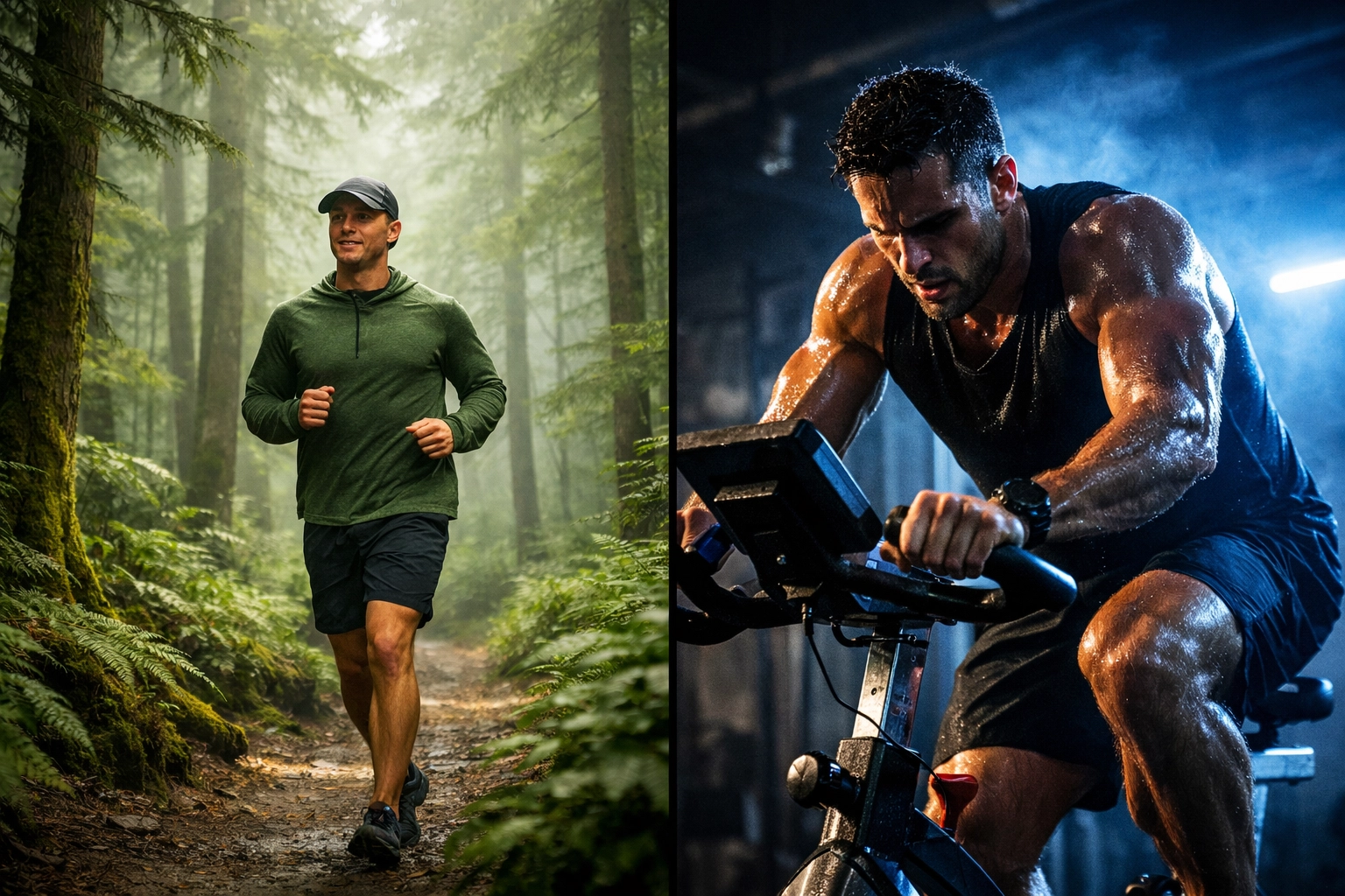 Comparison of low-intensity Zone 2 cardio and high-intensity interval training for aerobic health.