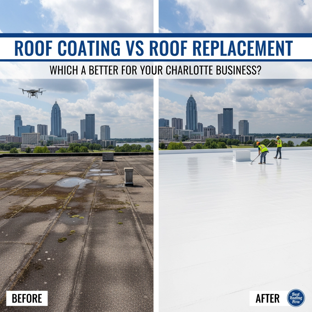 Roof Coating vs Roof Replacement: Which Is Better For Your Charlotte Business?