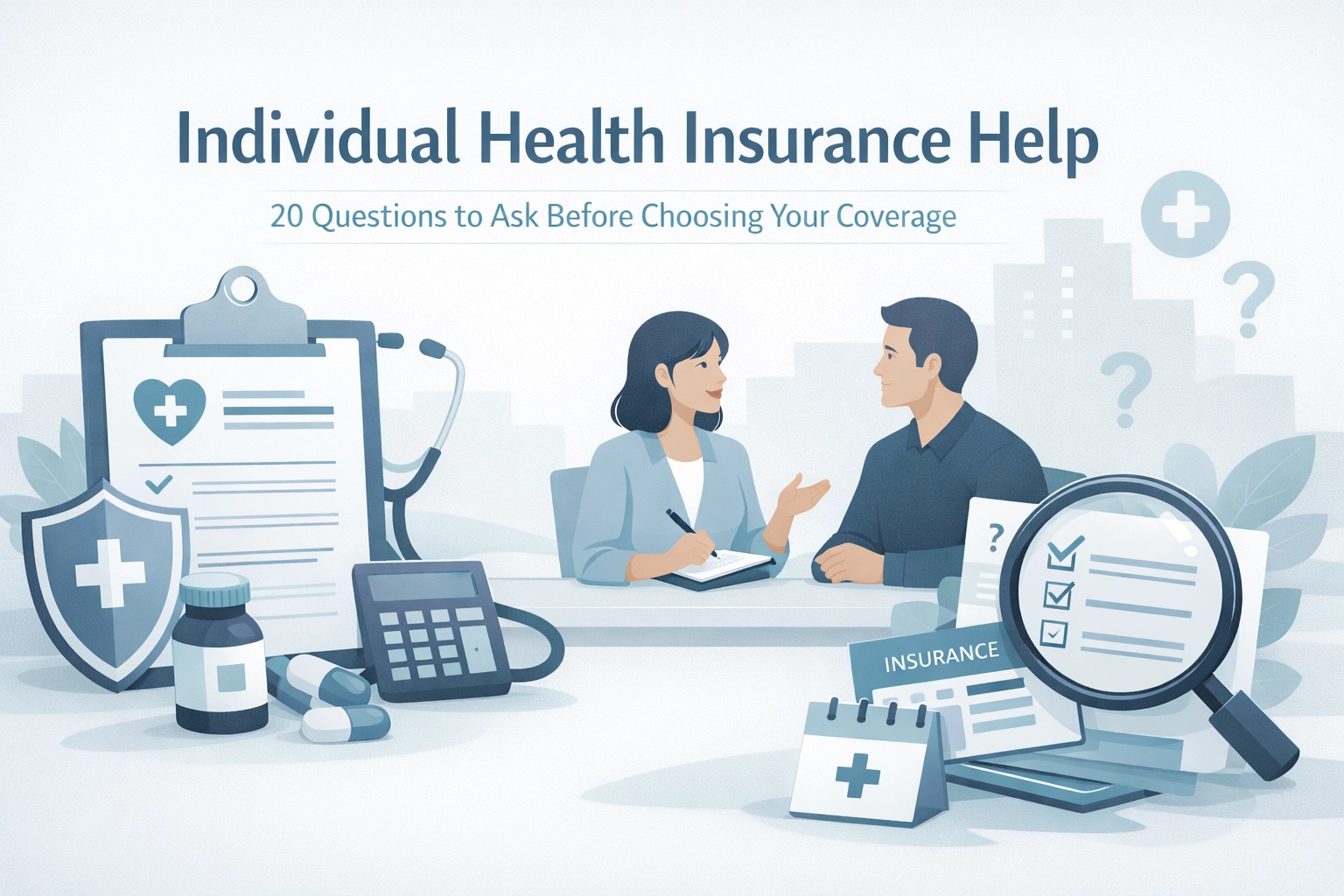 [HERO] Individual Health Insurance Help: 20 Questions to Ask Before Choosing Your Coverage
