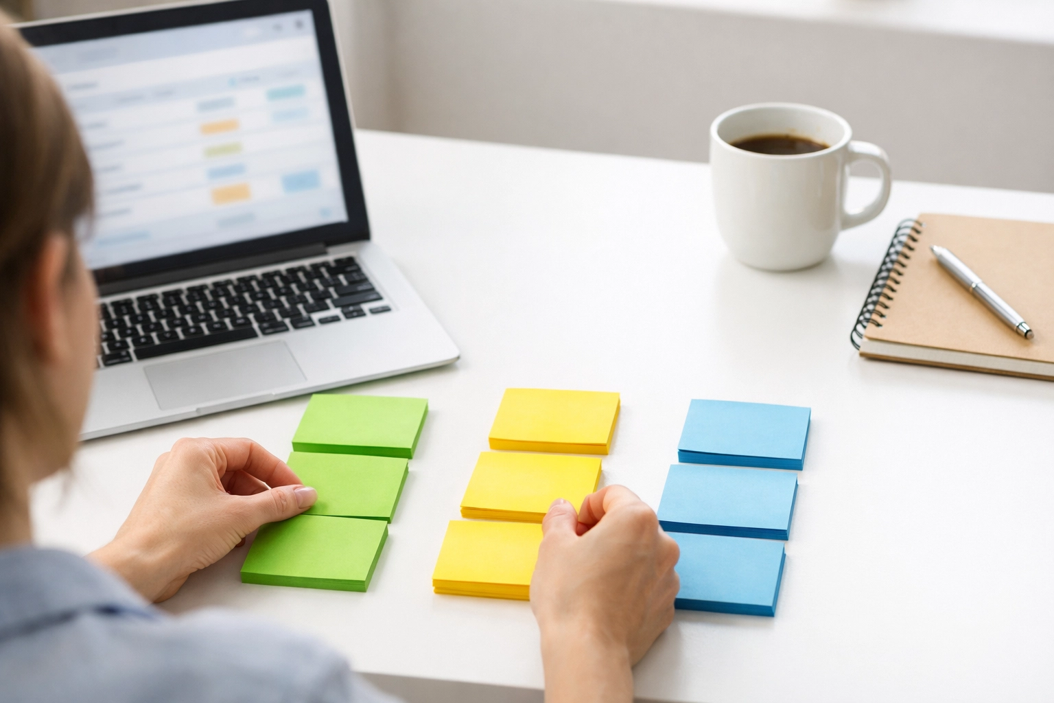 Sorting donor response cards into segments to improve major donor prospecting and fundraising strategy.