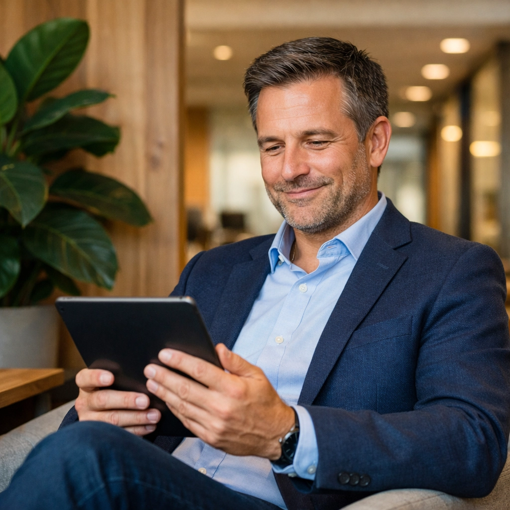 An IT Director monitors Agentic AI performance facilitated by expert ServiceNow consulting services.