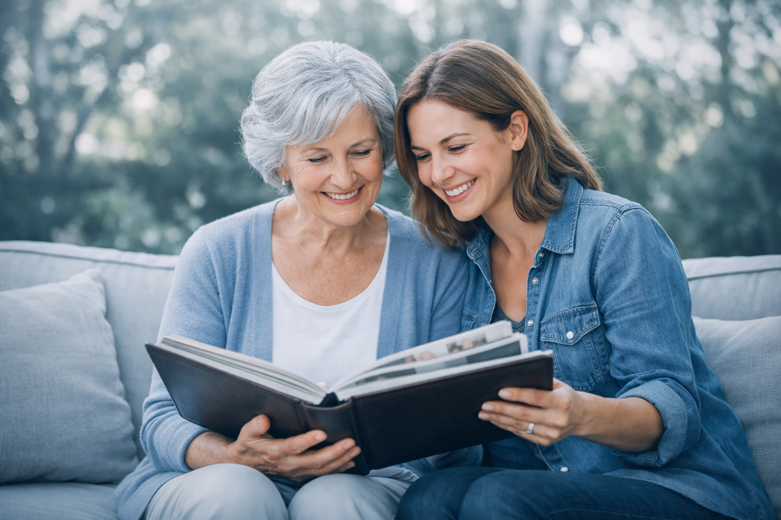 Multi-generational family in backyard, representing legacy and protection with permanent life insurance.