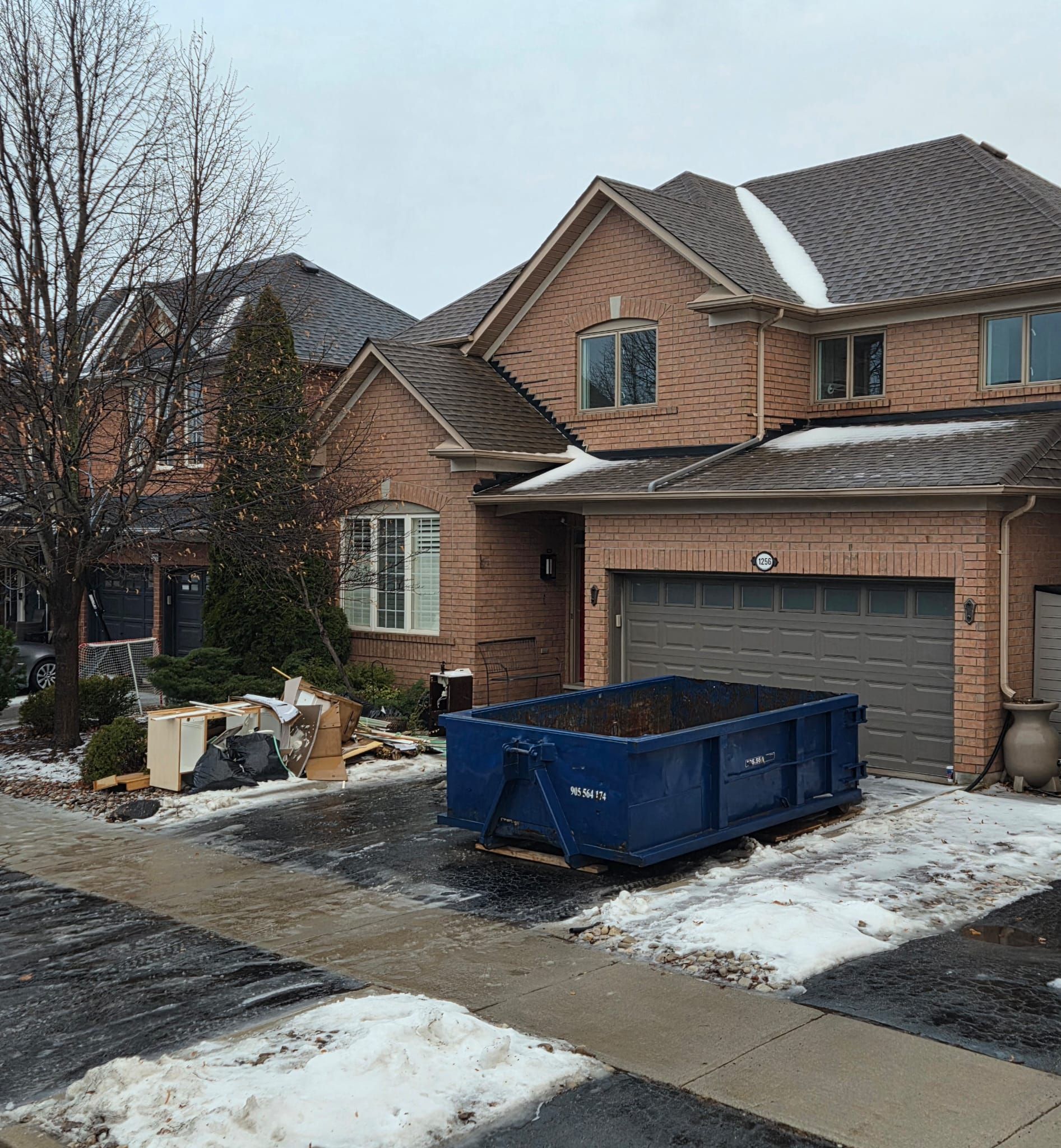 Driveway-safe bin for GTA waste disposal