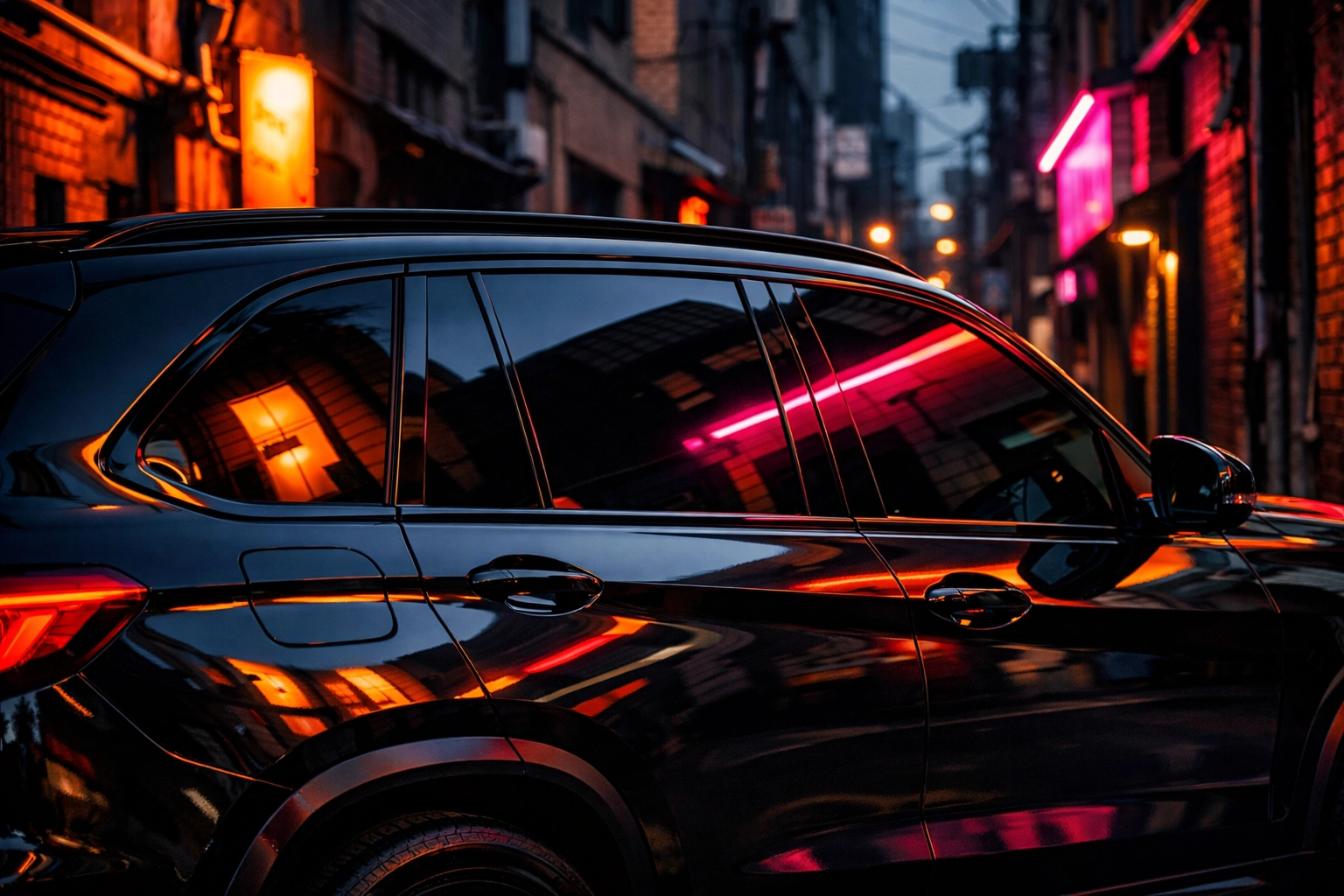 Professional Chattanooga window tinting on a luxury SUV for heat rejection and privacy.