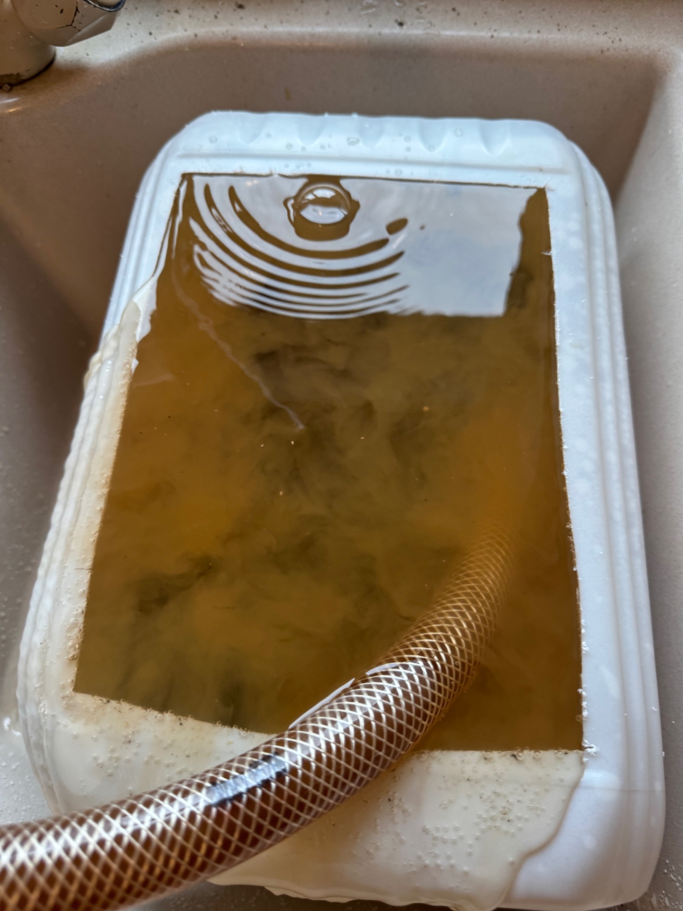 Sludge and contaminants removed during maintenance