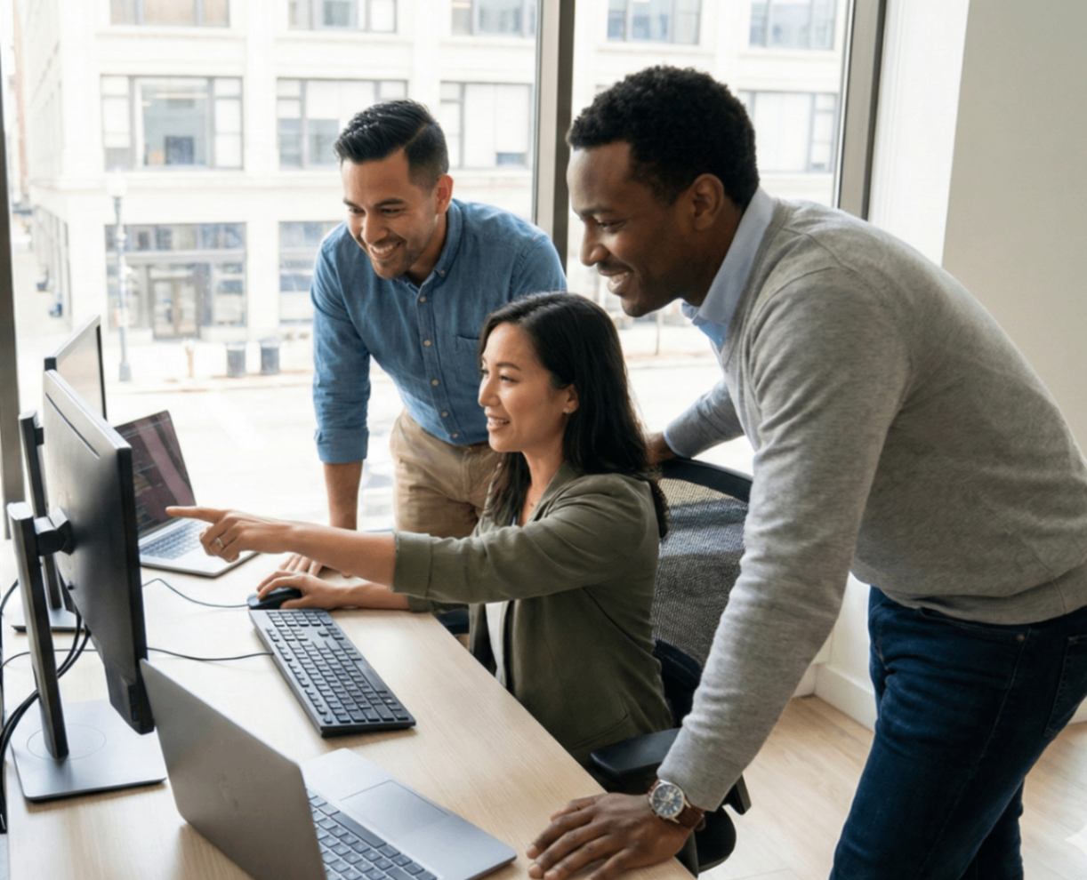 IT Professionals Collaborating