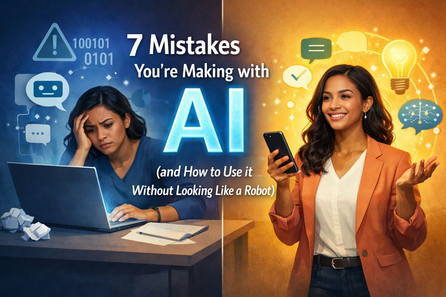 [HERO] 7 Mistakes You&rsquo;re Making with AI (and How to Use it Without Looking Like a Robot)