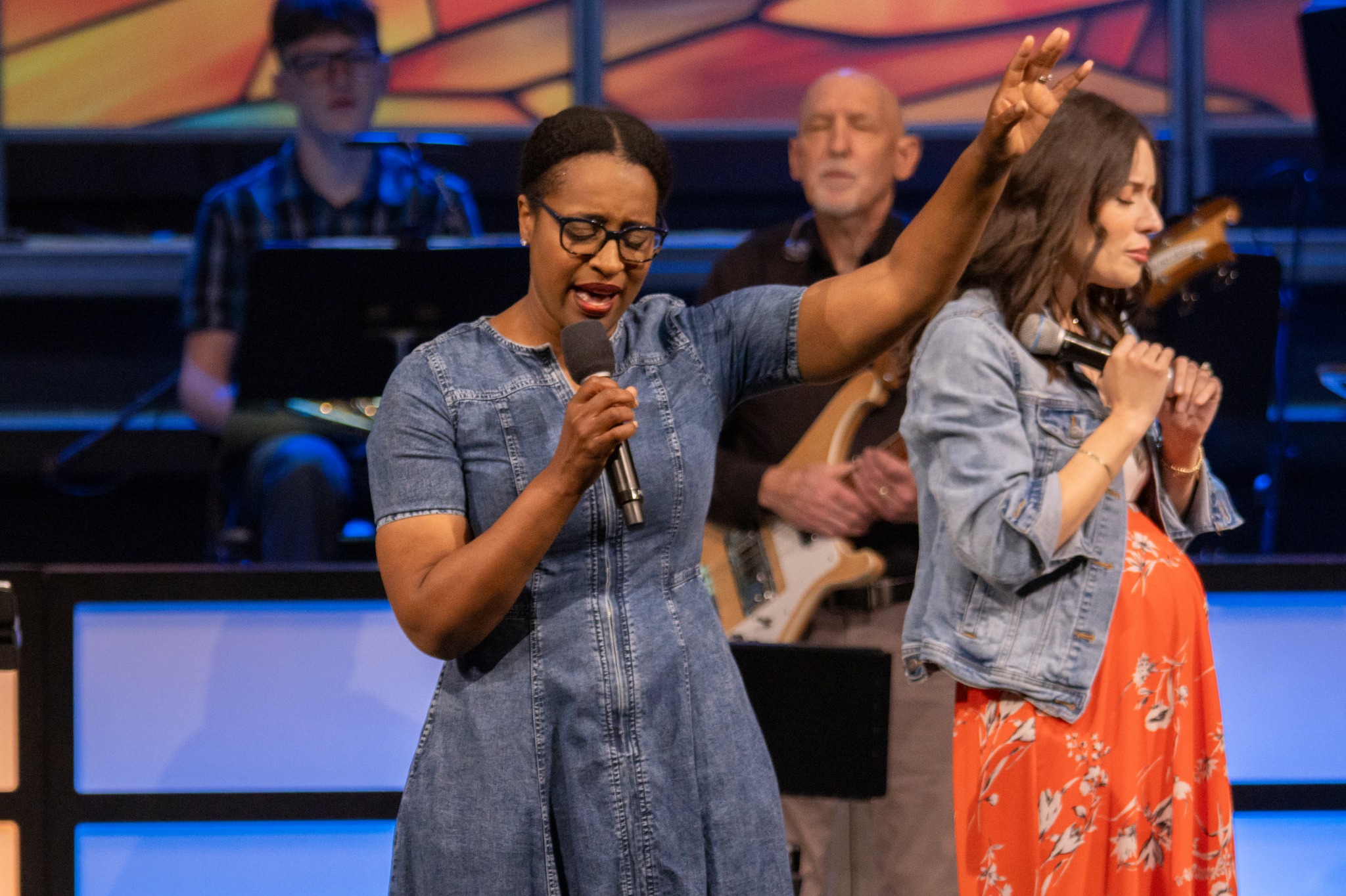 Worship Leaders on Stage at First Assembly Memphis