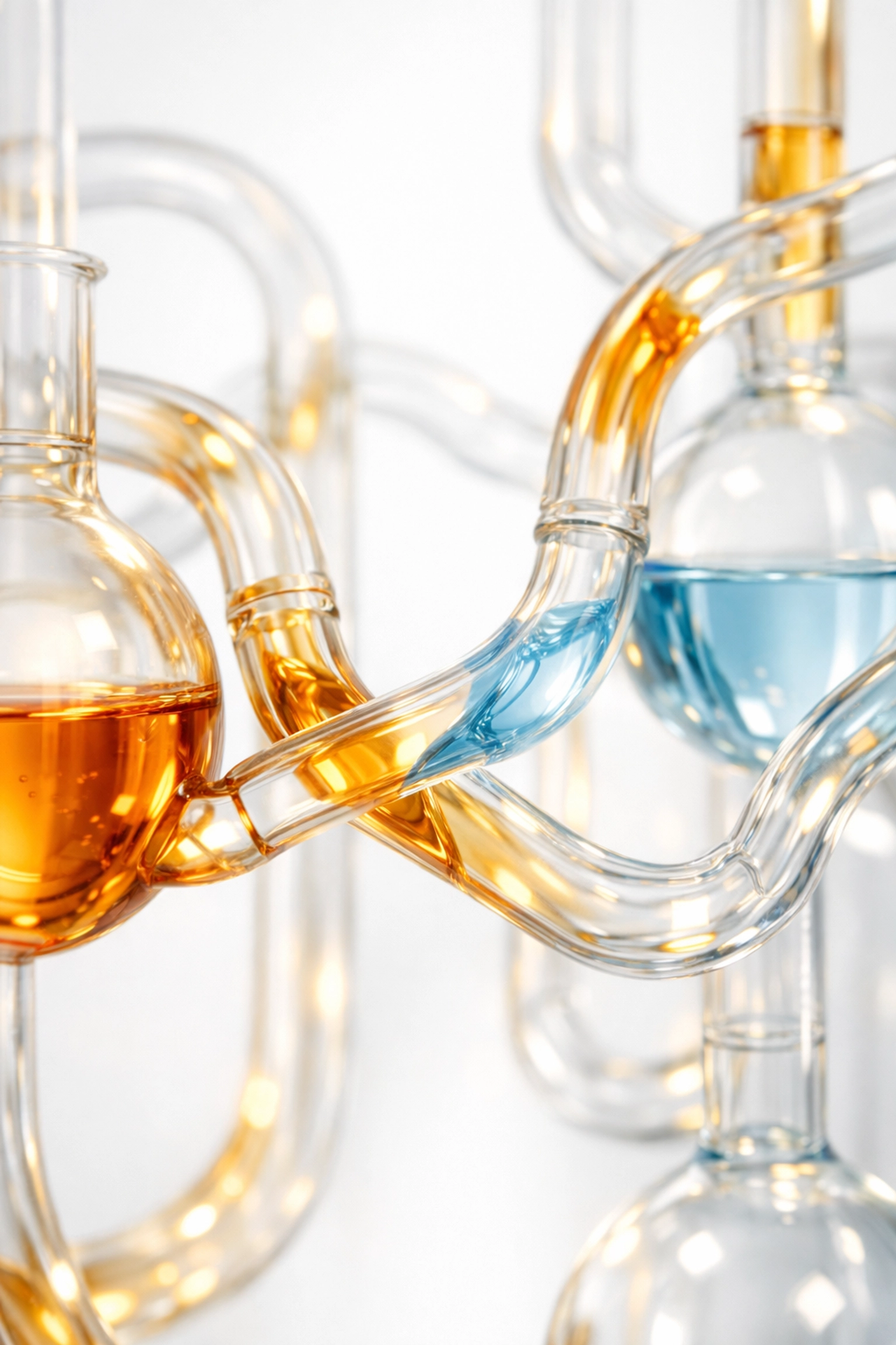 Interconnected vascular pathways illustrating metabolic health impact on blood flow